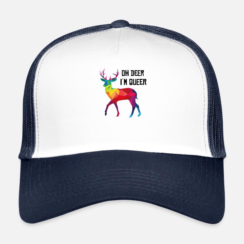 Oh Deer Im Queer Gay LGBT Hirsch lustiges Geschenk Trucker Cap