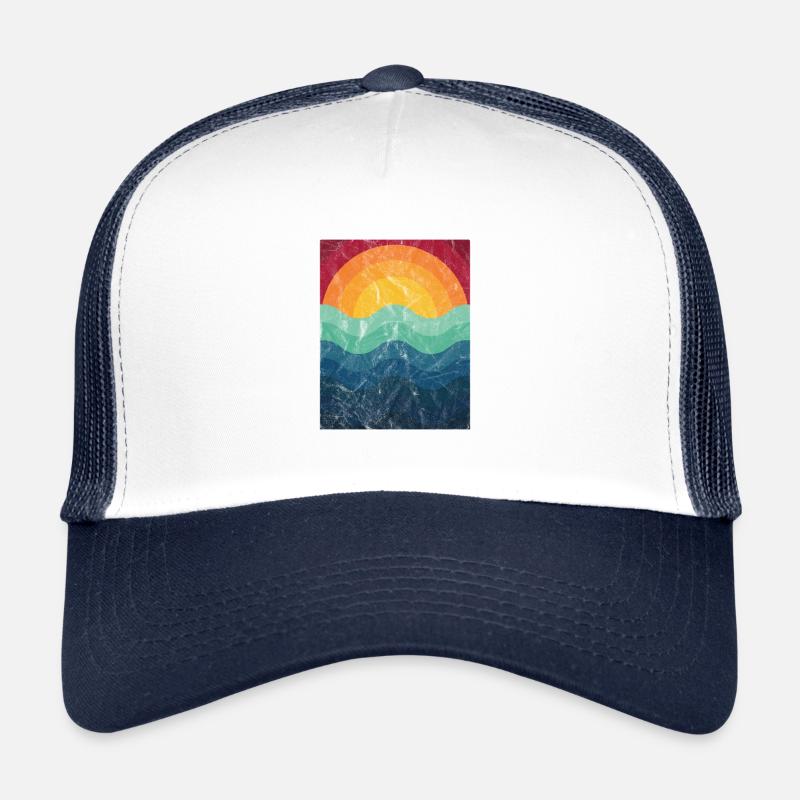 Summer Vintage Vintage Surfer Wave Surfer Wave Casquette trucker 