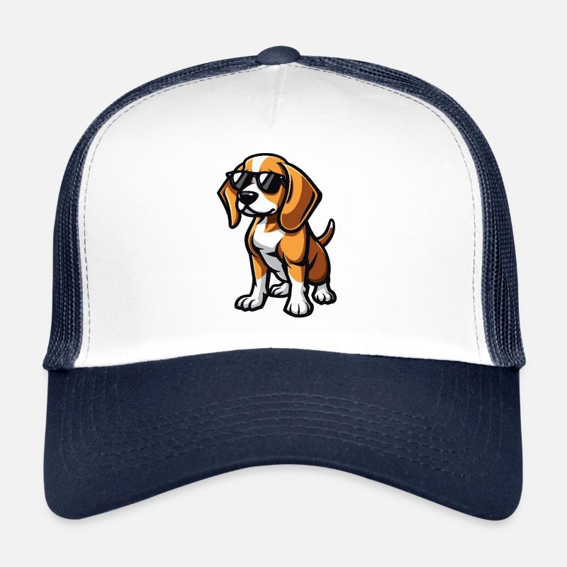 Beagle Dogs Bande dessinée cool Casquette trucker 