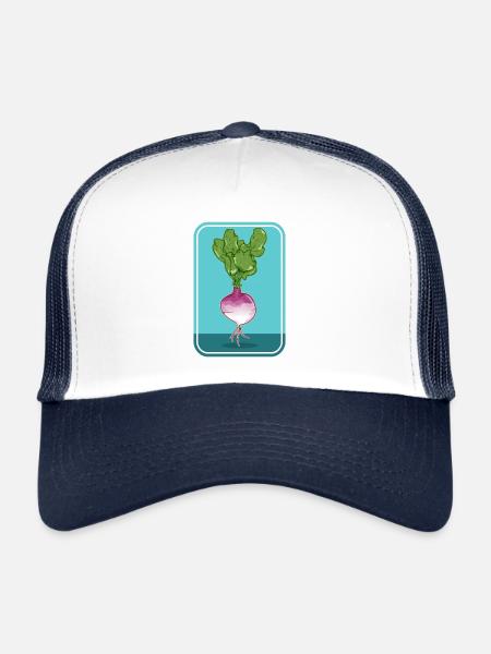 Turnip - Trucker Cap - white/navy - Front