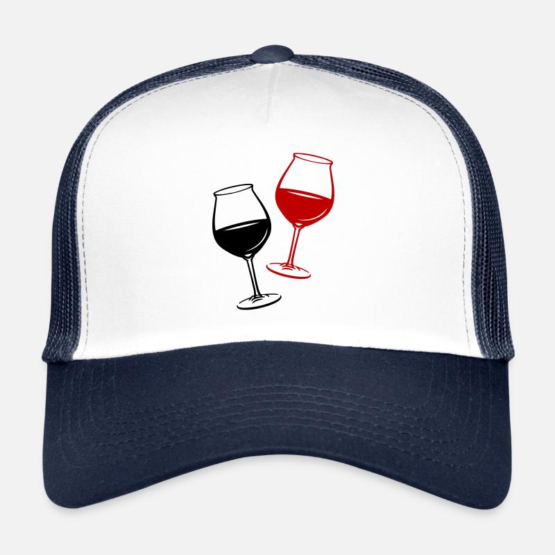 Wein Symbol Glas Trucker Cap