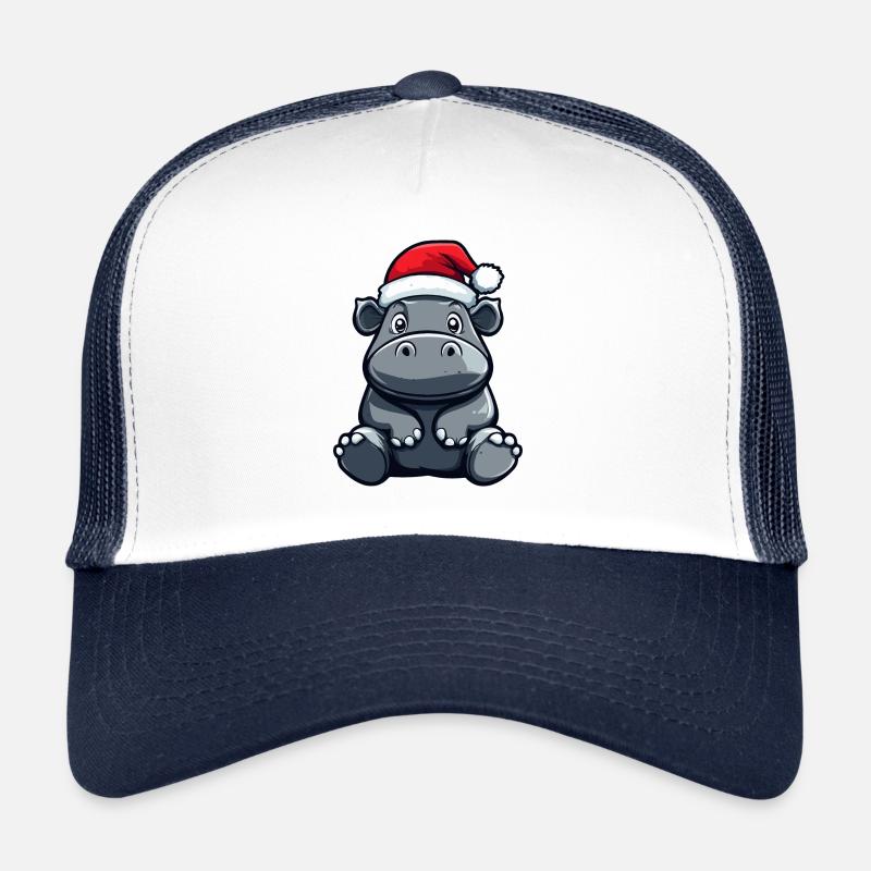Nilpferd Weihnachten Niedlich Trucker Cap
