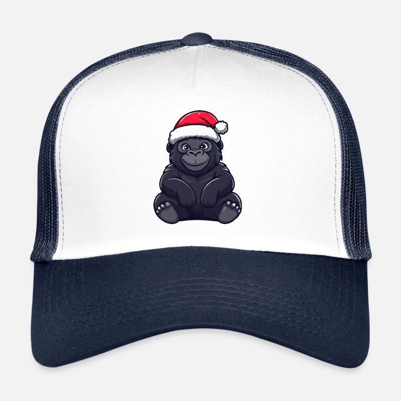 Gorilla Christmas Cute Trucker Cap