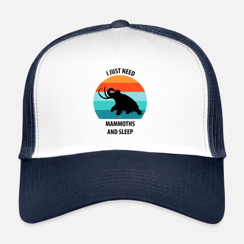 Drôle de mammouth âge de pierre âge glaciaire conception préhistorique Casquette trucker 