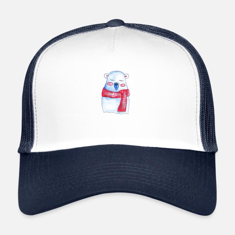 Winter Bear / Snow Bear - X Mas & Christmas print Trucker Cap