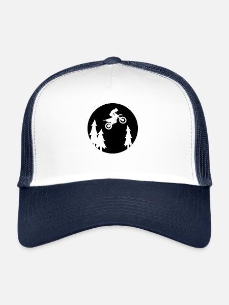 Moon Jump - Trucker Cap - white/navy - Front