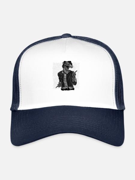 Santa roches - Casquette trucker  - blanc/marine - Devant