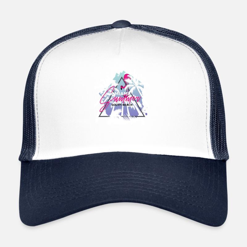 Miami Summer South Beach Mojo Design Thé Casquette trucker 