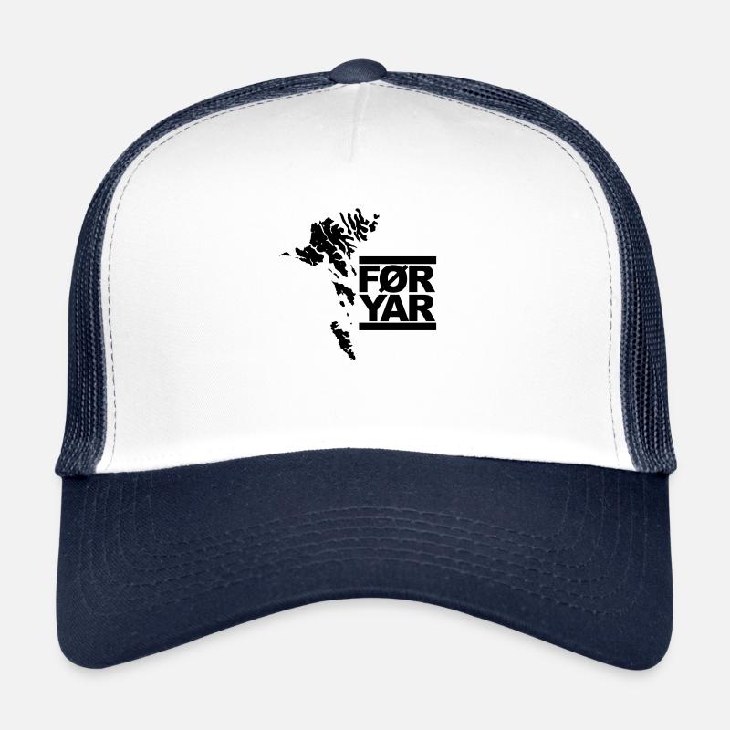 Färöer Inseln - Trucker Cap - Weiß/Navy