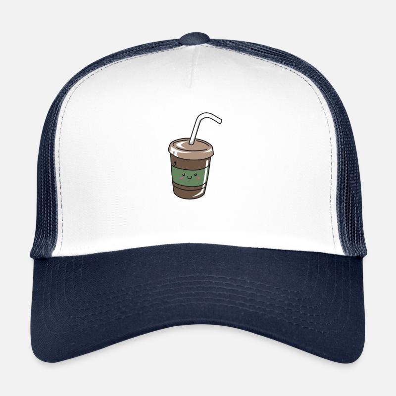 Coffee kawaii - Trucker Cap - white/navy