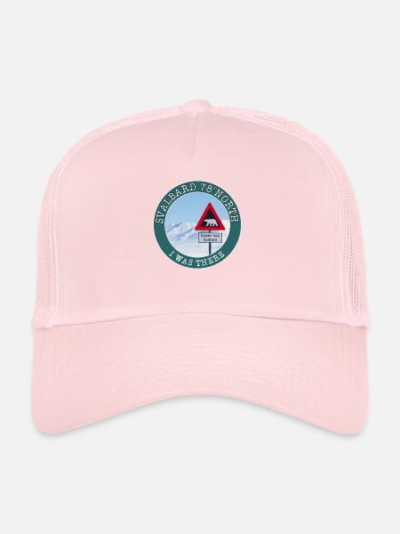 Svalbard 78 North I was there. North pole Arctic - Trucker Cap - pale pink - Front