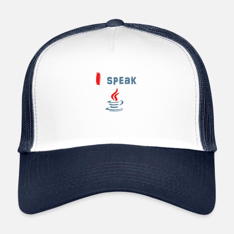 Je parle Java - Je parle Java - Casquette trucker  - blanc/marine