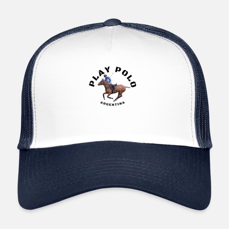 Play Polo Argentina Original - Trucker Cap - Weiß/Navy