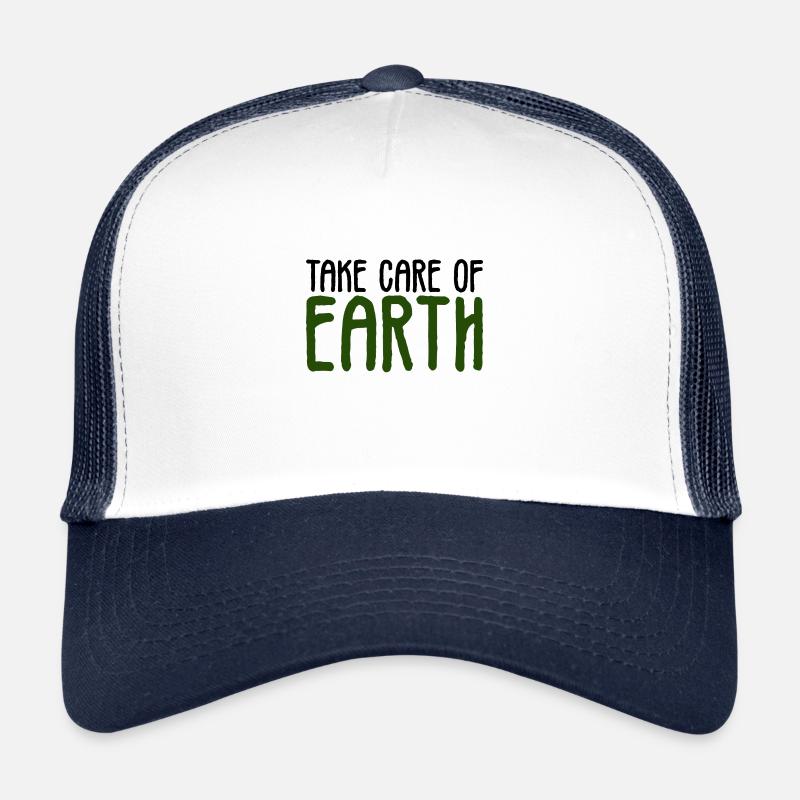 Pass auf die Erde auf. Trucker Cap
