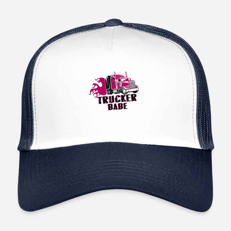 Trucker babe gift truck driver Trucker Cap