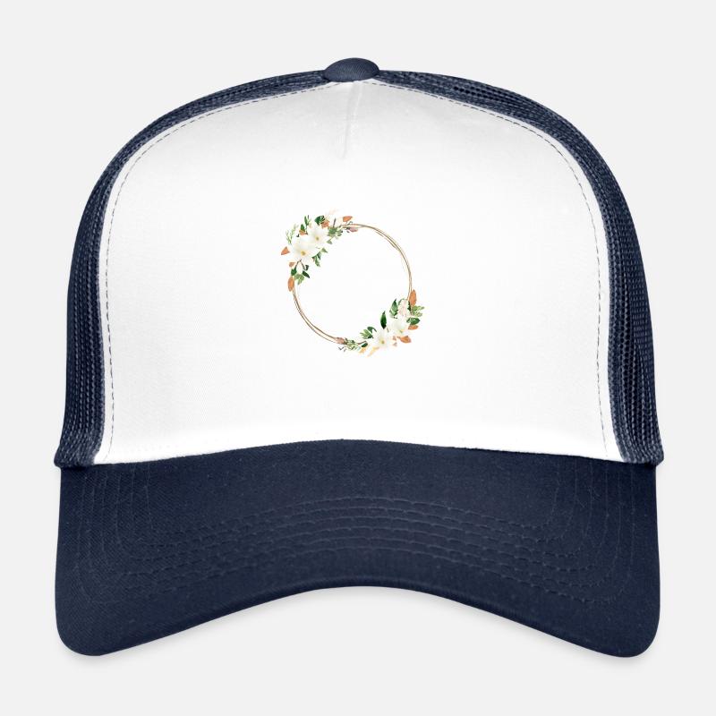 Floral Magnolien personalisierbar Trucker Cap