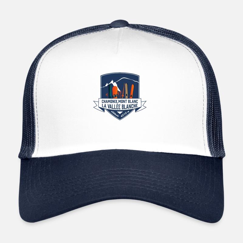 ecusson chamonix mont blanc leewarddesign Casquette trucker 