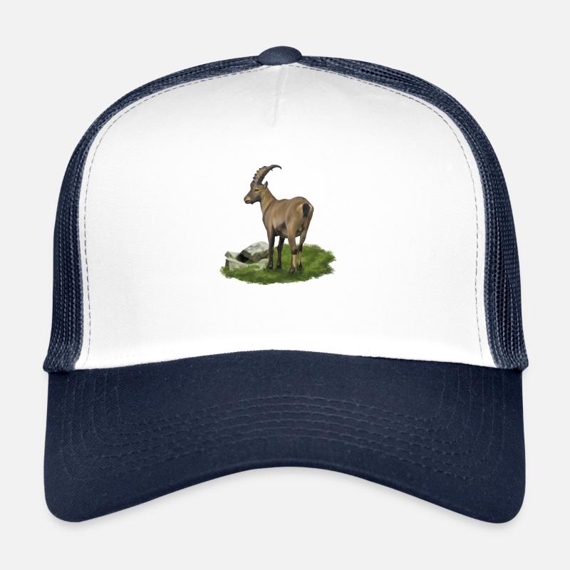 Capricorne - Casquette trucker  - blanc/marine