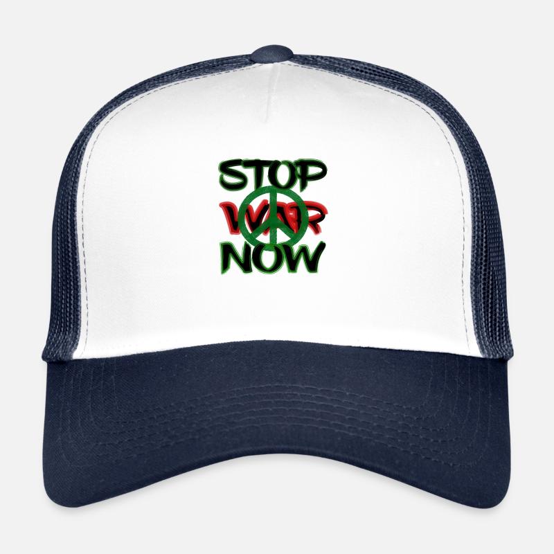 Stop War Now Trucker Cap
