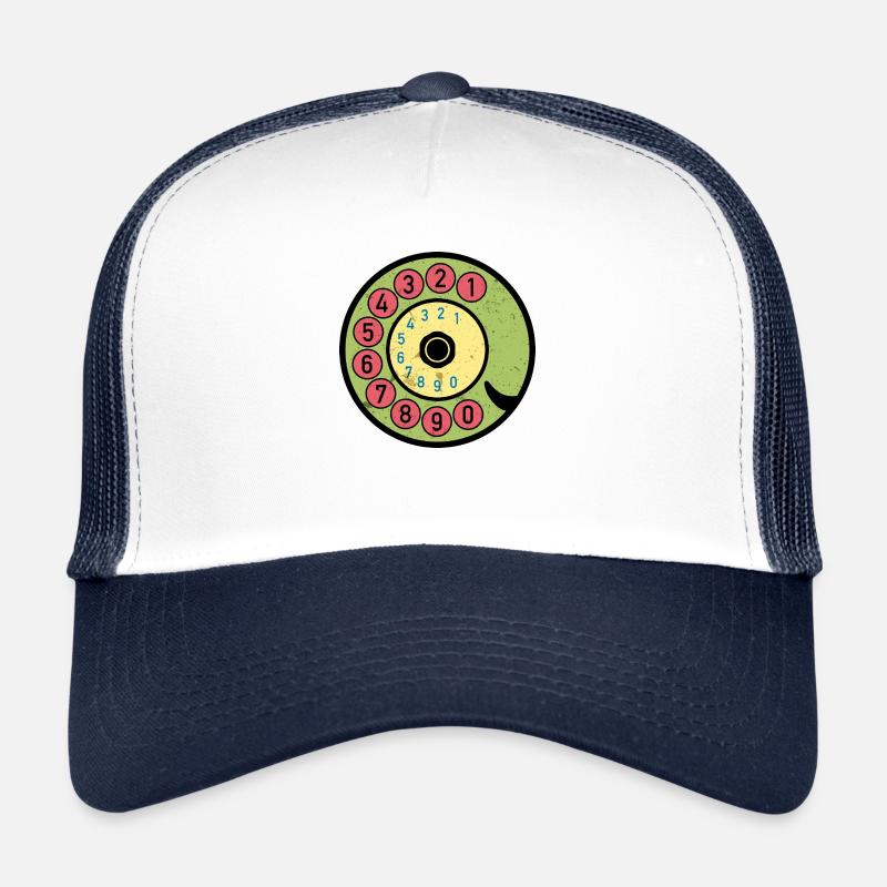 Cadran coloré Vintage Retro Phone Nostalgia Casquette trucker 