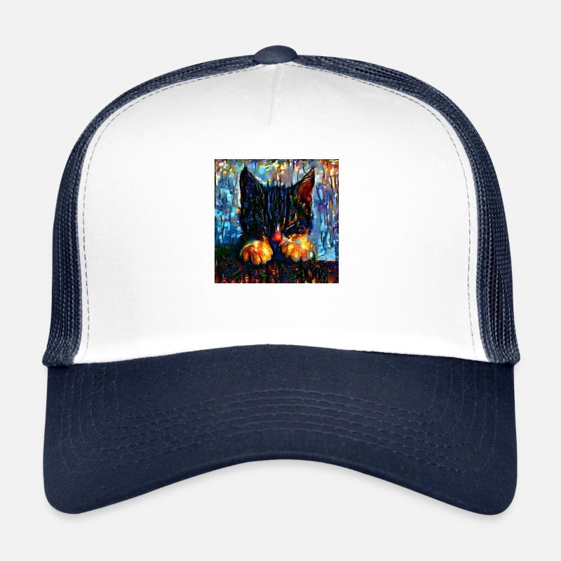 Art cat, kitten Trucker Cap