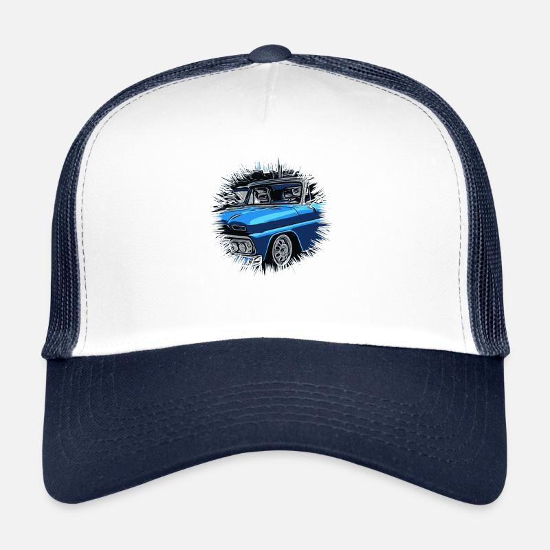 Auto - Trucker Cap - Weiß/Navy