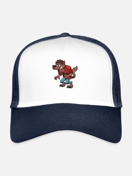 Werewolf - Trucker Cap - white/navy - Front