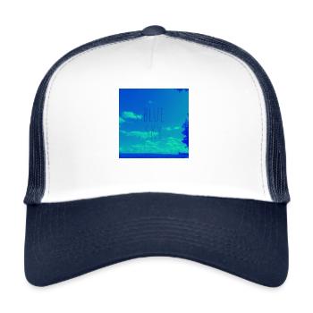 Blue sky - Trucker Cap - Weiß/Navy - Vorne