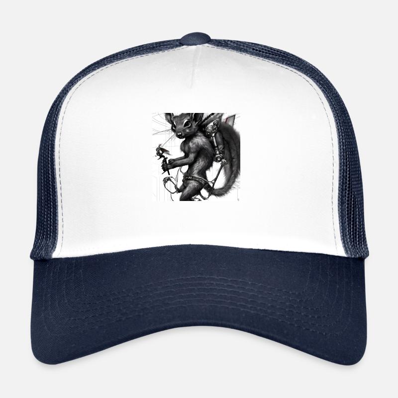Serie: Monster of mind - Trucker Cap - Weiß/Navy