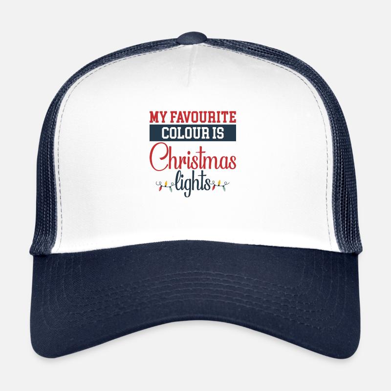 Weihnachtsdesign mit Lichtern Trucker Cap