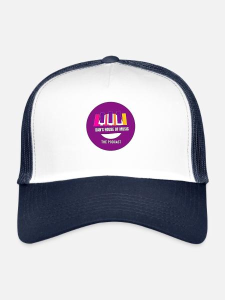 Dan’s House of music merch - Casquette trucker  - blanc/marine - Devant