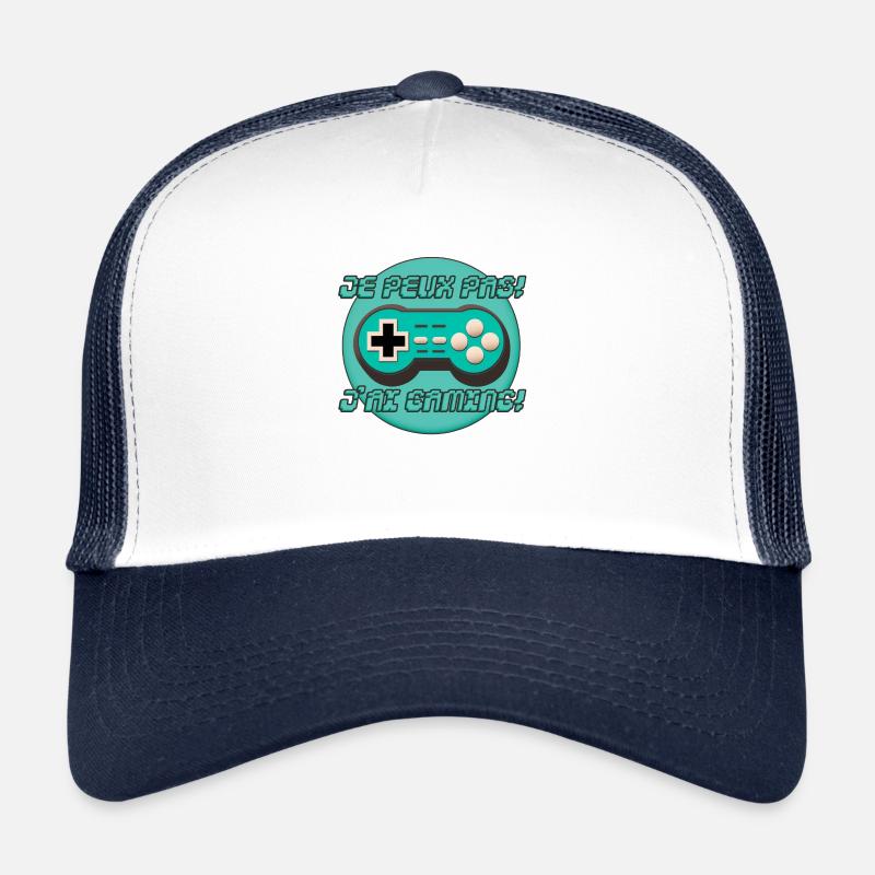 Je peux pas jai gamer retro Casquette trucker 