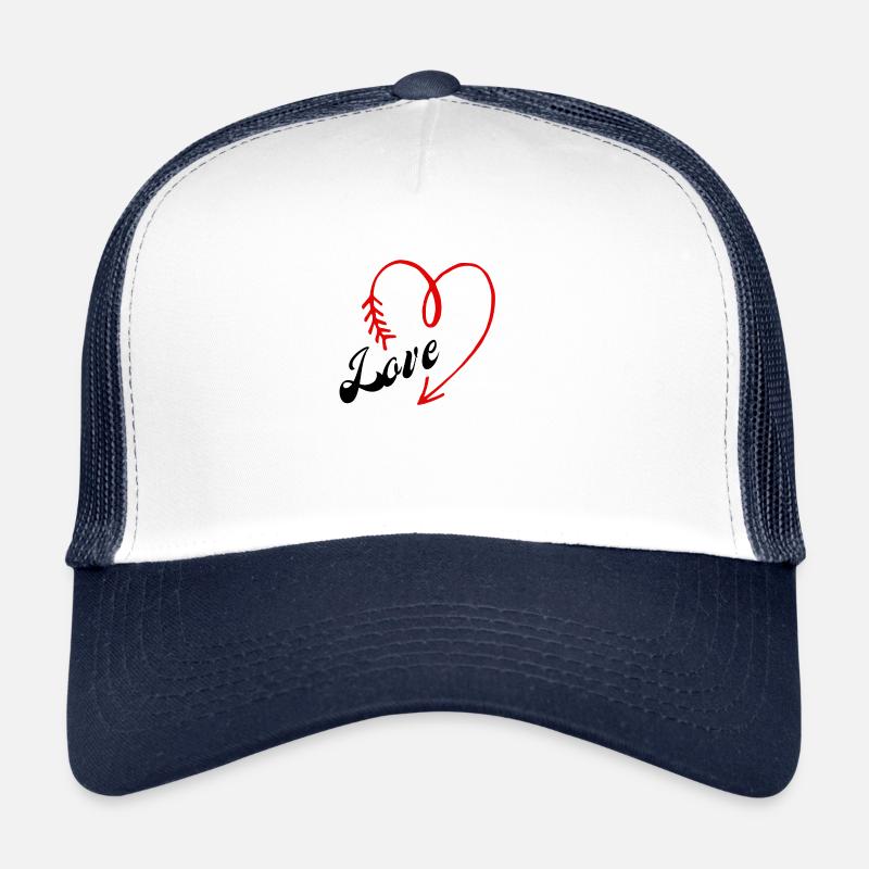 amour cœur Casquette trucker 
