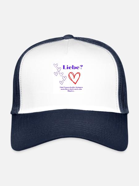 Liebe ? - Trucker Cap - Weiß/Navy