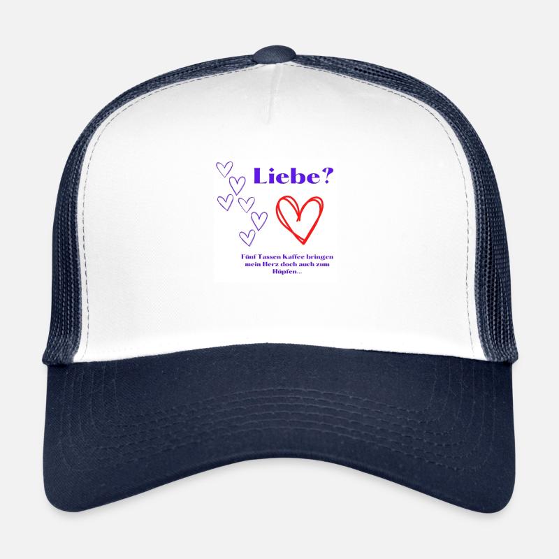 Liebe ? - Trucker Cap - Weiß/Navy