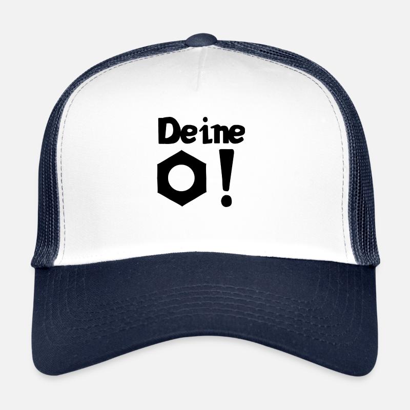Deine Mutter! | Lustiger Spruch | Beleidigung Trucker Cap