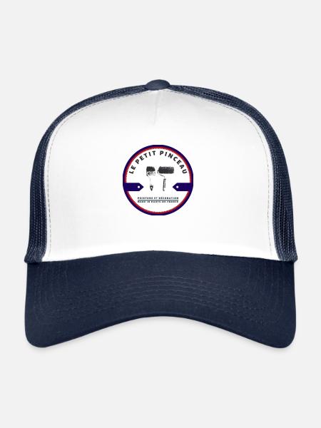 le petit pinceau - Casquette trucker  - blanc/marine - Devant
