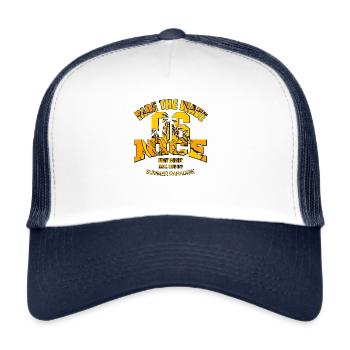Nice City - French Riviera - Trucker Cap - white/navy - Front