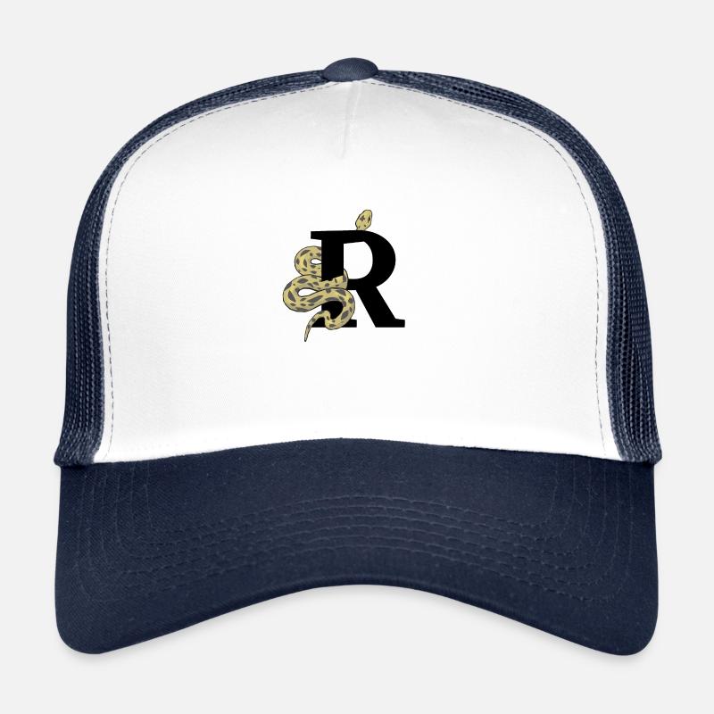 Lettre r serpent Casquette trucker 