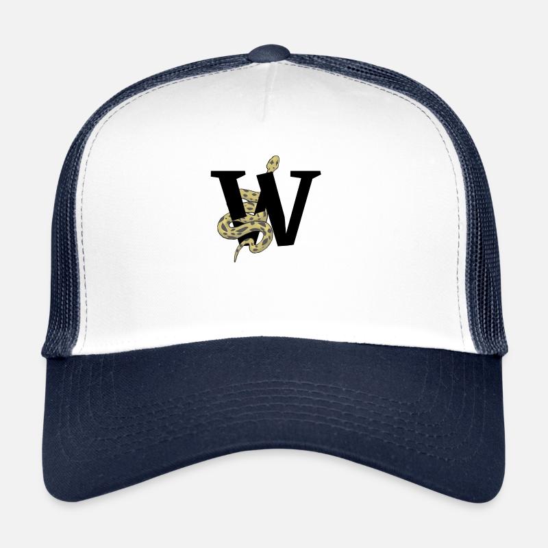 Lettre w serpent Casquette trucker 