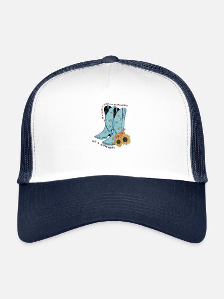 Western Desert Retro 3 - Trucker Cap - white/navy - Front