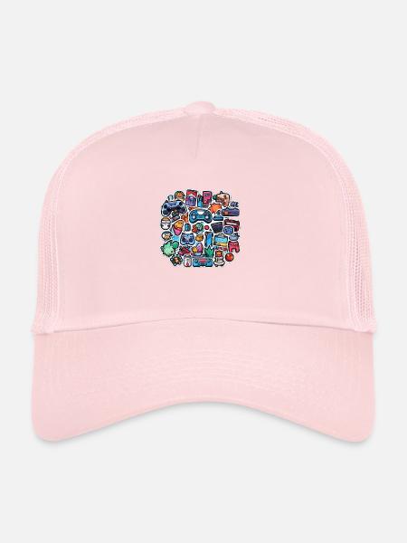 Gaming Artwork - Trucker Cap - pale pink - Front