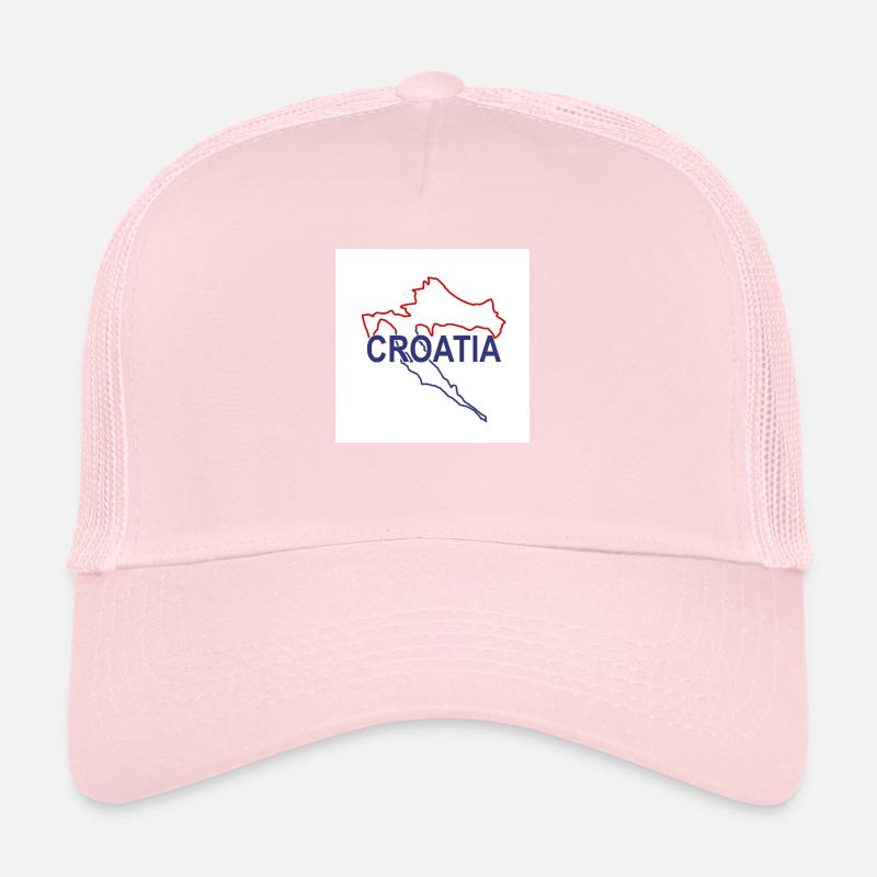 Carte de la Croatie Casquette trucker 