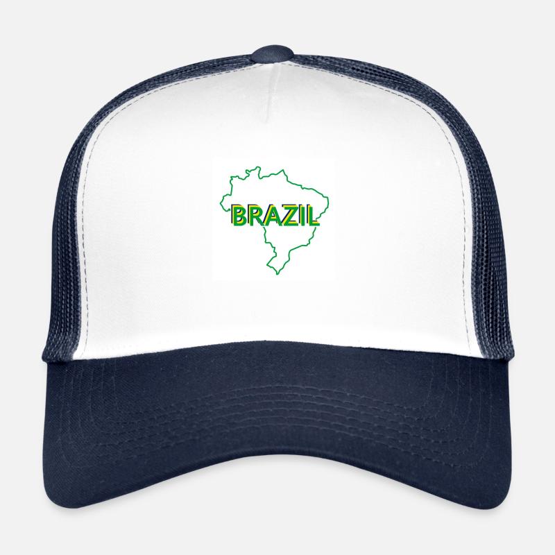 Landkarte von Brasilien Trucker Cap