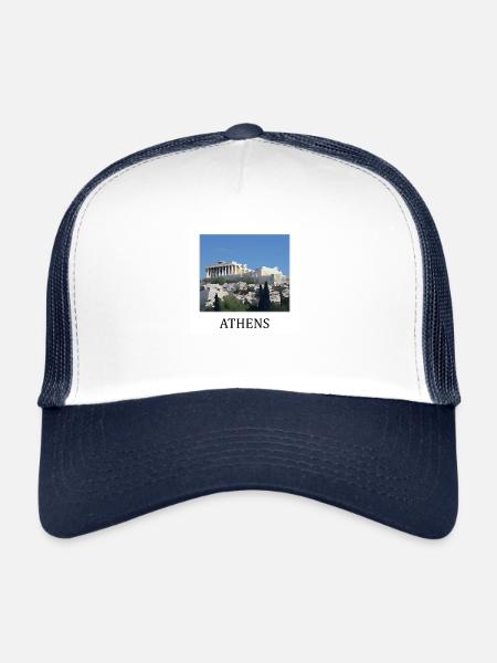 Acropolis of Athens Greece - Trucker Cap - white/navy - Front