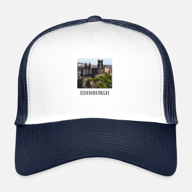 Edinburgh - Trucker Cap - Weiß/Navy