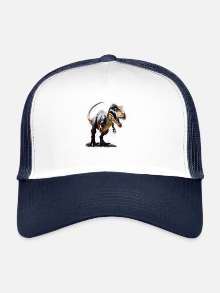 Dinosaur - Trucker Cap - white/navy - Front