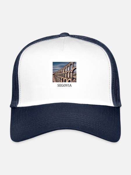 Segovia - Trucker Cap - white/navy - Front