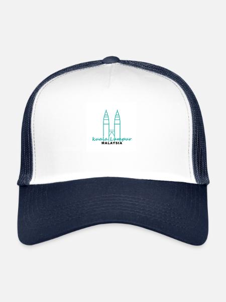 Kuala Lumpur - Trucker Cap - white/navy - Front