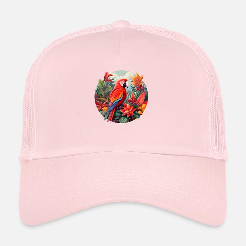 Ara écarlate Casquette trucker 